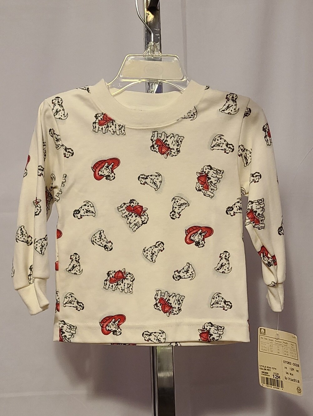 Carter's Dalmatian Fire Hat Long Sleeve Shirt